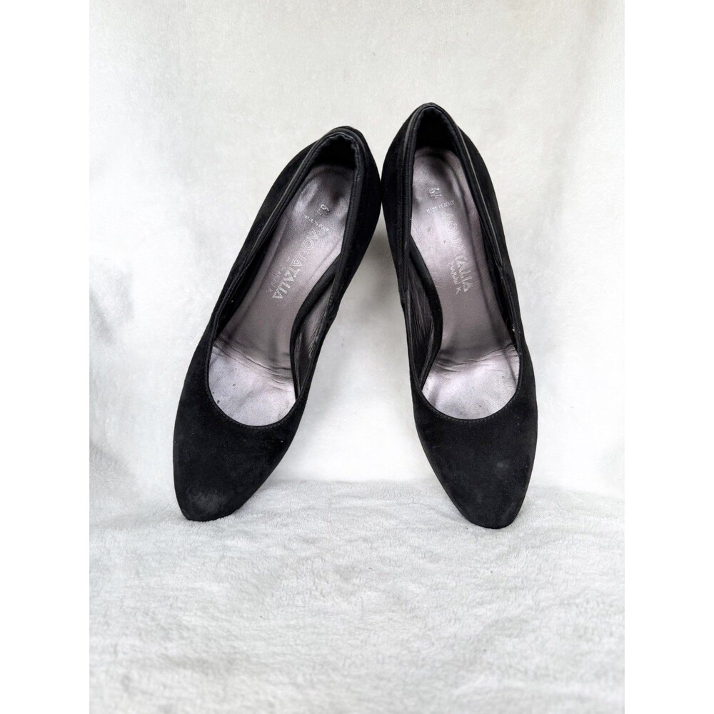 Aquatalia Raysa Suede Stiletto Platform Pump Blue Sz 6.5